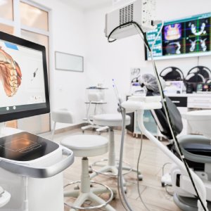 Modern dental office in Austintown with digital scanner and advanced treatment technology